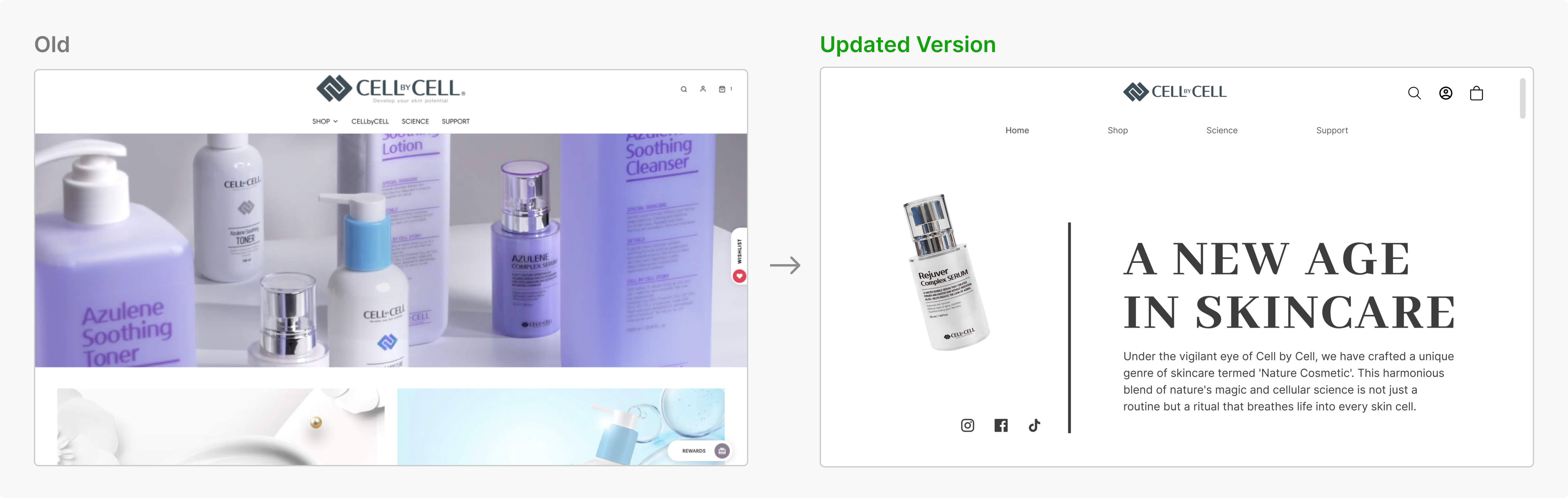 Home / landing page — original design artifact 1